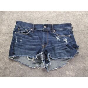 Abercrombie & Fitch Jean Shorts Womens 28 cutoff hot pants raw hem distressed